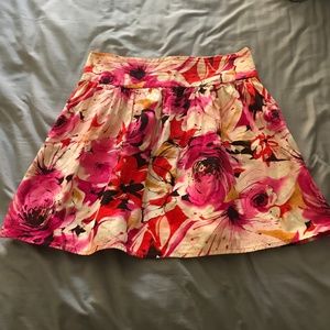 Forever 21 Floral High Waisted MIni Skirt